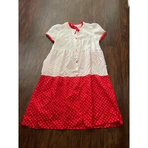 Vintage 70's Phil Maid tiered dress womens small